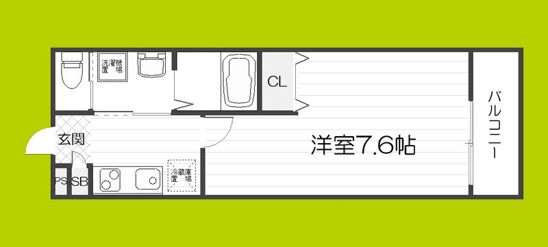 ALEGRIA 古川橋Ⅱ 間取り