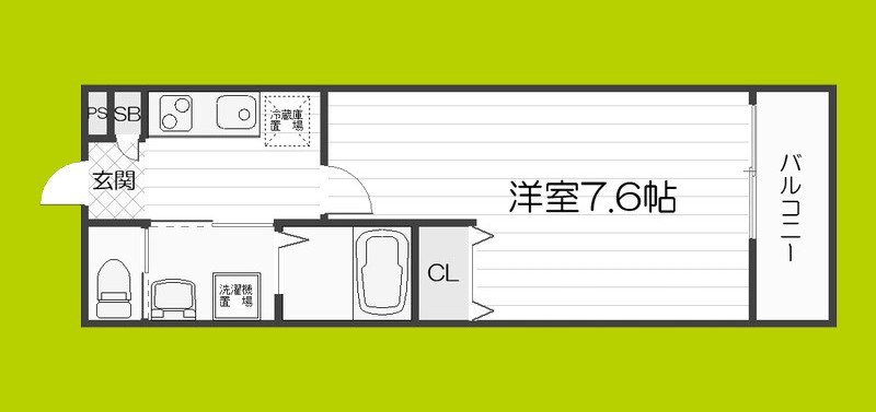 ALEGRIA 古川橋Ⅱ 間取り
