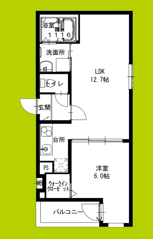 フジパレス沢良宜東Ⅰ番館 間取り