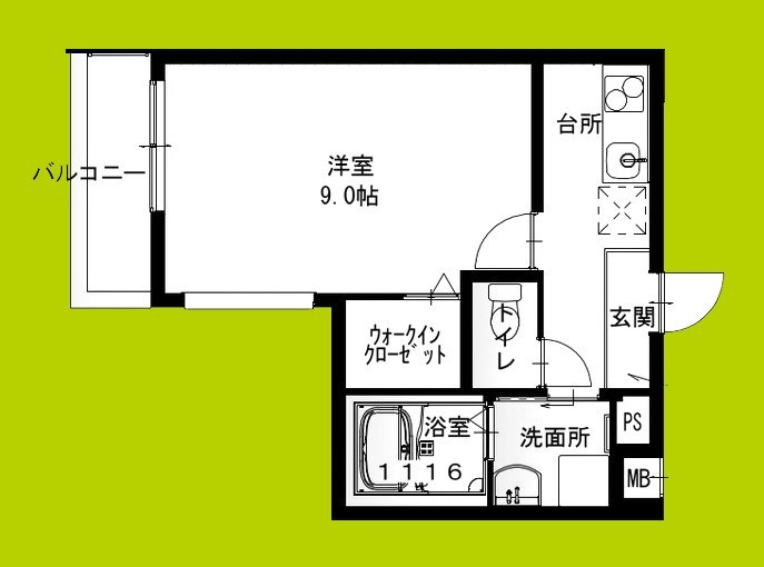 フジパレス沢良宜東Ⅲ番館 間取り