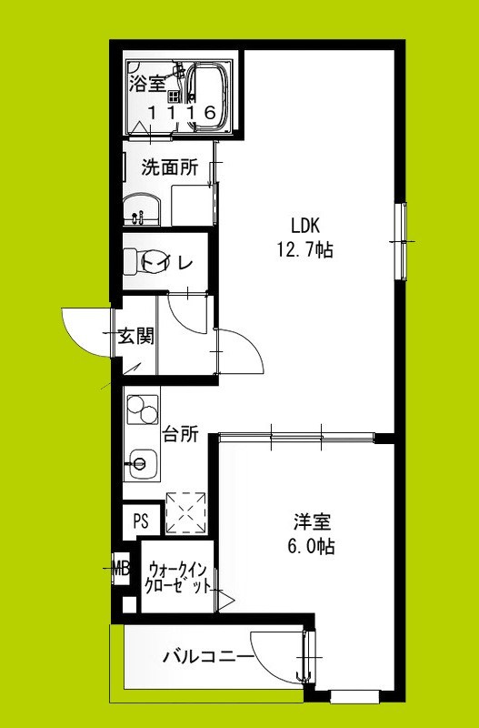 フジパレス沢良宜東Ⅲ番館 間取り