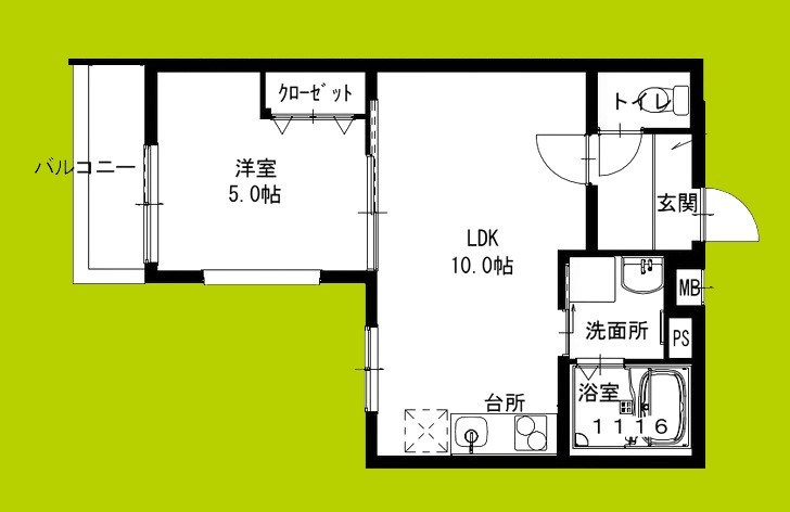 フジパレス沢良宜東Ⅴ番館 間取り