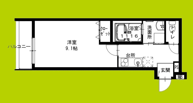 フジパレス沢良宜東Ⅴ番館 間取り