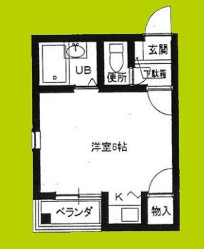 SKハイツ住之江 間取り