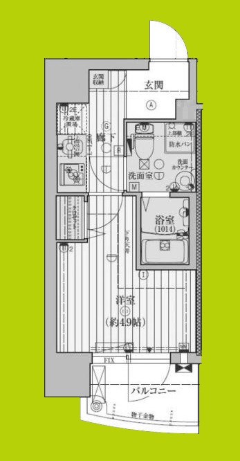 ファーストフィオーレ心斎橋イーストⅢ 間取り