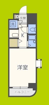 クラウンハイム夕陽丘 間取り