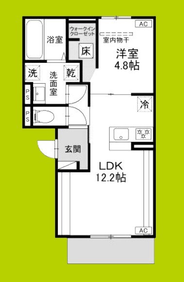 プレジール西堤Ⅱ 間取り