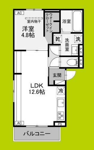 プレジール西堤Ⅱ 間取り