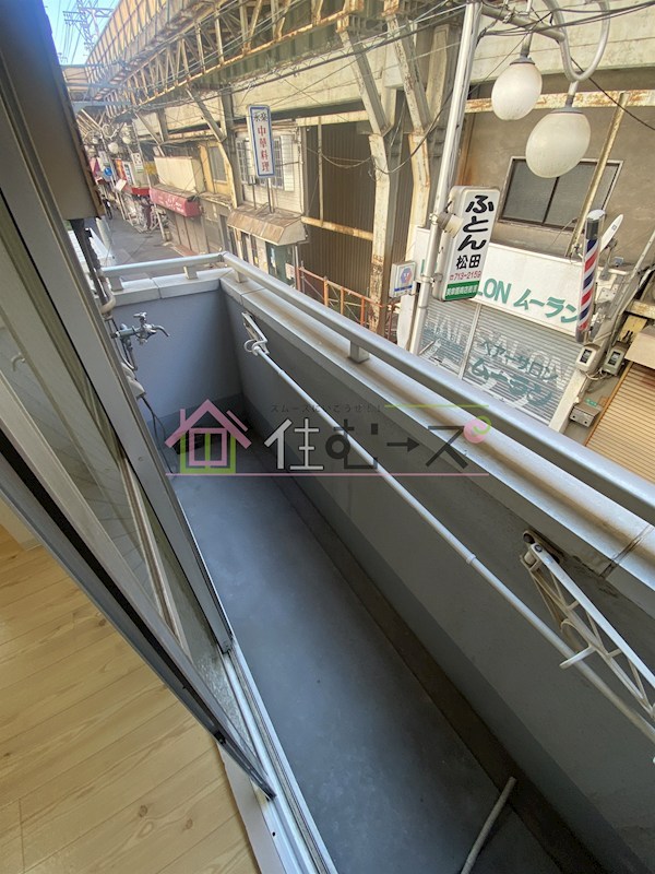 美章園中村ビル ベランダ