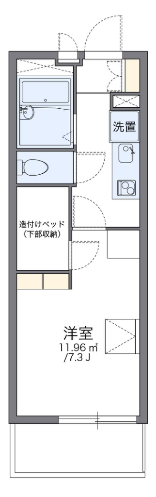 レオパレスゴールドファイブ 間取り