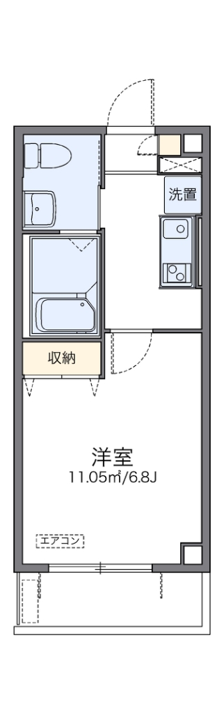 レオパレス香行苑１号 間取り