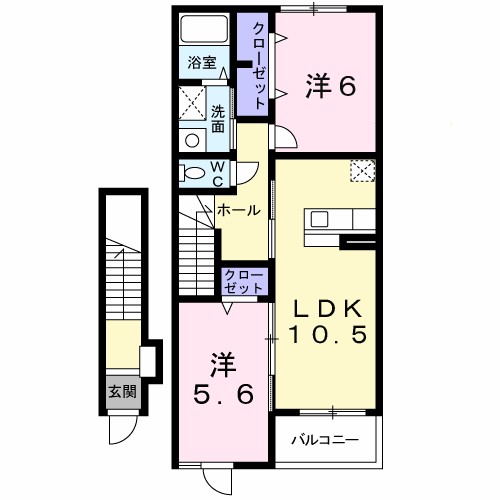 ミルト・ヴィラ　Ｂ 間取り