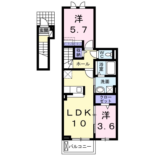 ディアコート口酒井　参番館 間取り