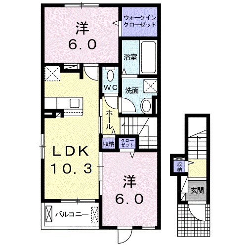 グラン山本Ⅰ 間取り