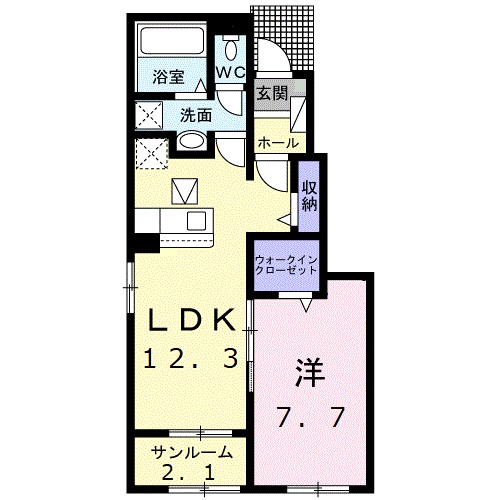 サンシャイン北六甲 間取り図