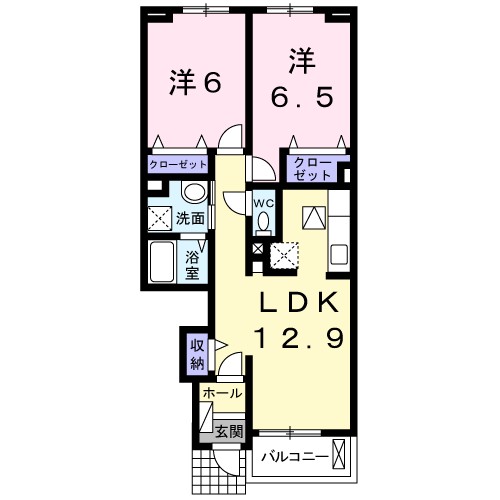 バーミィ　メロウⅡ 間取り