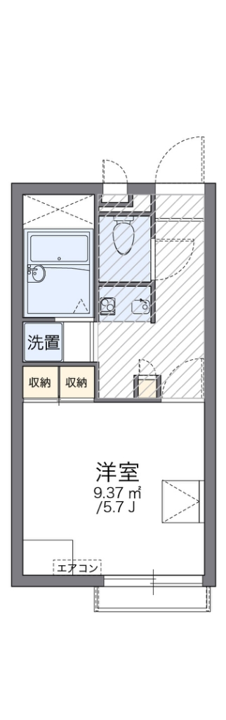 レオパレスクラム 間取り