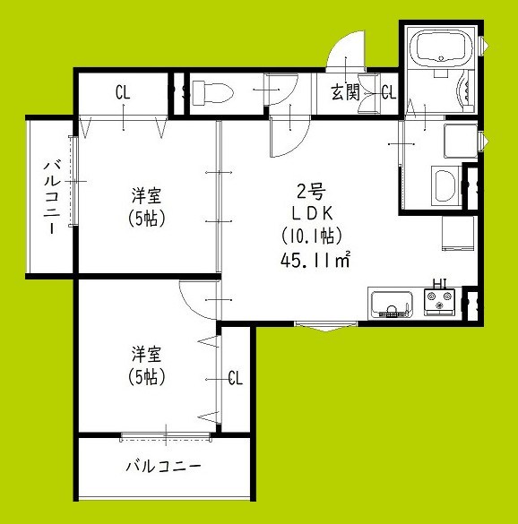 ピレーネ中野本町 間取り