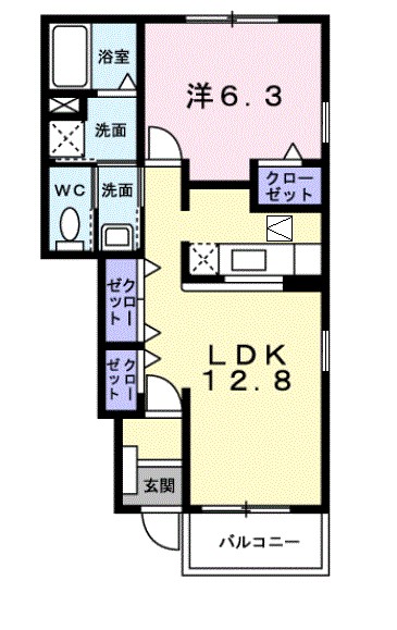 カンフォートＧ・Ⅲ 間取り