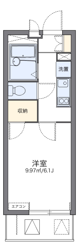 レオパレスノンノ　ミーオ 間取り