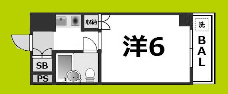 シロハイヌ千代崎 間取り