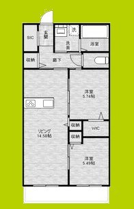 茨木市蔵垣内3丁目共同住宅新築工事 間取り図