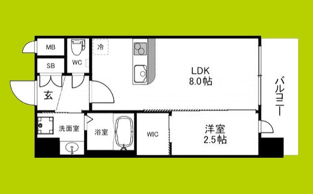 セレニテ南堀江エクラ 間取り