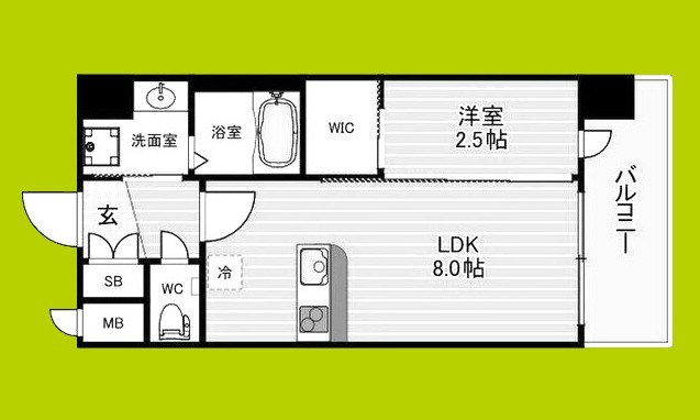 セレニテ南堀江エクラ 間取り図
