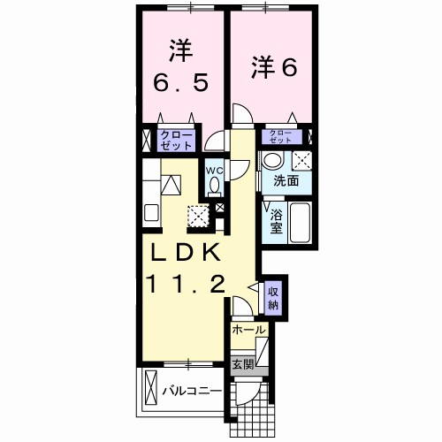 ルミエル穴師 間取り