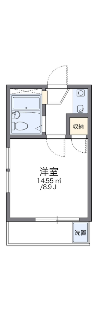 レオパレスサンクレール小戸 間取り