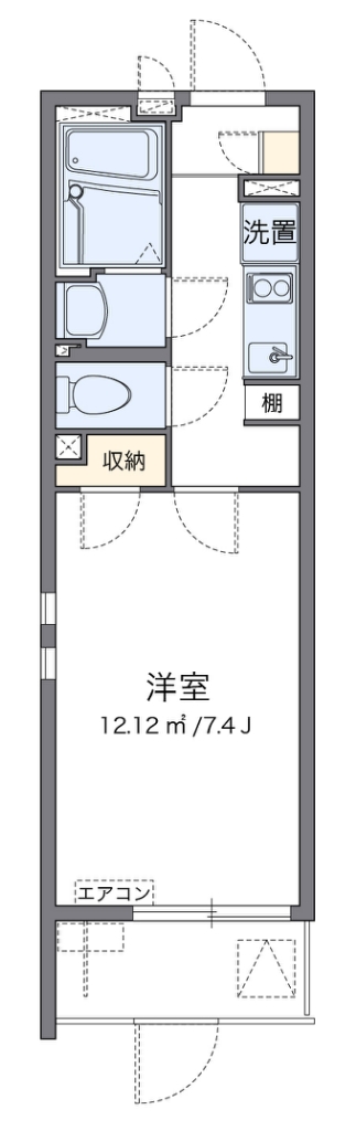 クレイノベルフルール 間取り