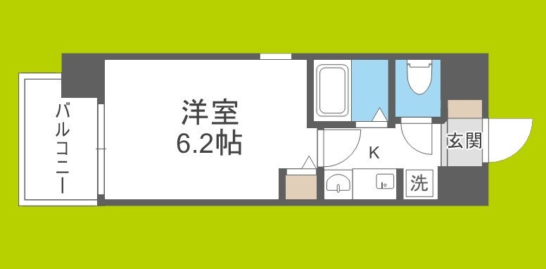 エステムコート四天王寺夕陽丘 間取り
