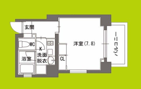 キャピトル天神橋 間取り