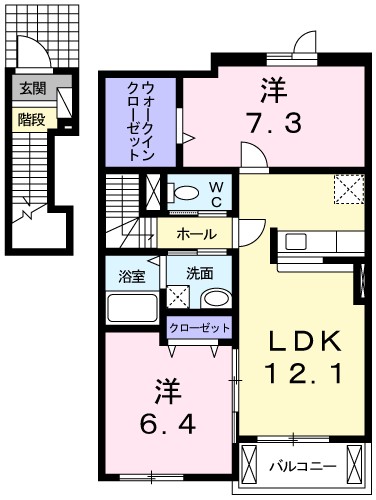 Ｏｌｉｖｅ　Ｃｏｕｒｔ 間取り
