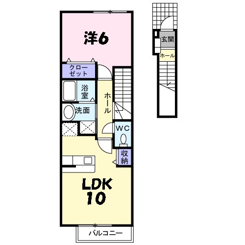 サンハイツ北六甲参番館 間取り