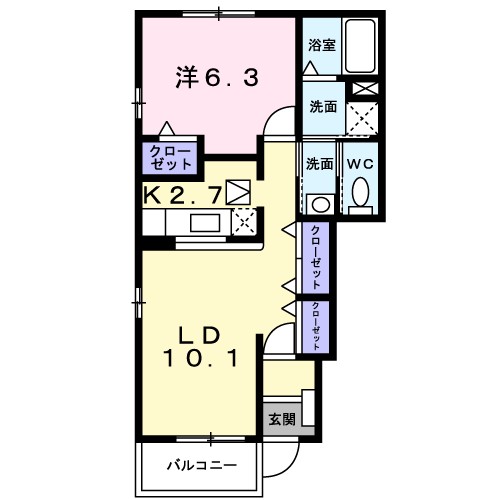 サンリット・メゾンＢ 間取り