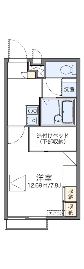 レオパレスエルズ和泉 間取り