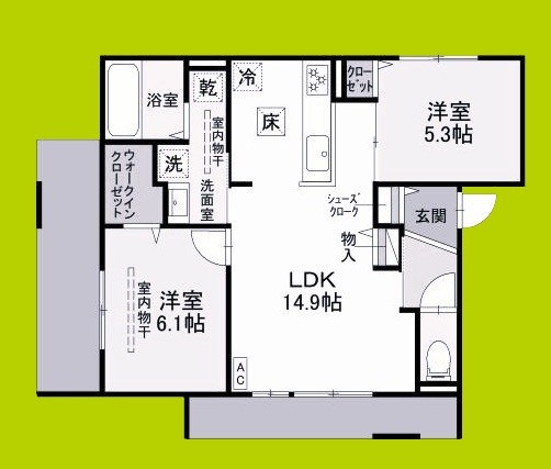 仮称）D-residence高槻市下田部A棟PJ 間取り