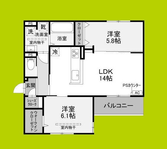D-residence高槻市下田部B 間取り図