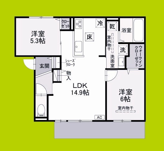 仮称）D-residence高槻市下田部A棟PJ 間取り