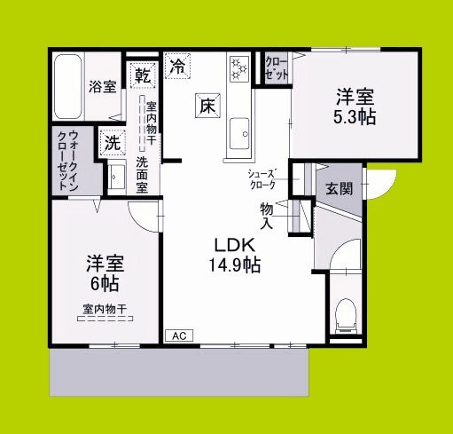 仮称）D-residence高槻市下田部A棟PJ 間取り図