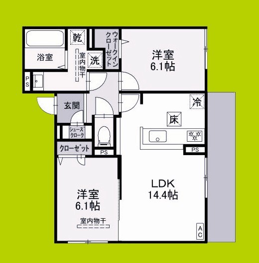 仮称）D-residence高槻市下田部A棟PJ 間取り図