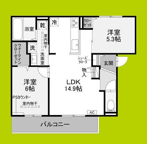 仮称）D-residence高槻市下田部A棟PJ 間取り図