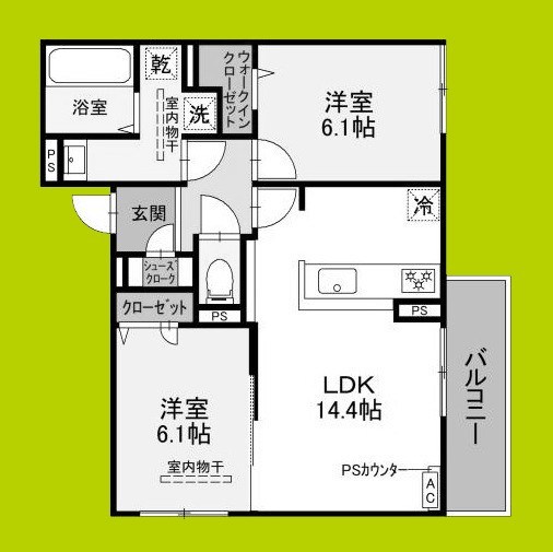 仮称）D-residence高槻市下田部A棟PJ 間取り