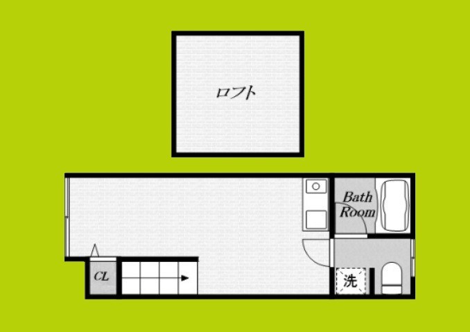市岡2丁目　貸家 間取り