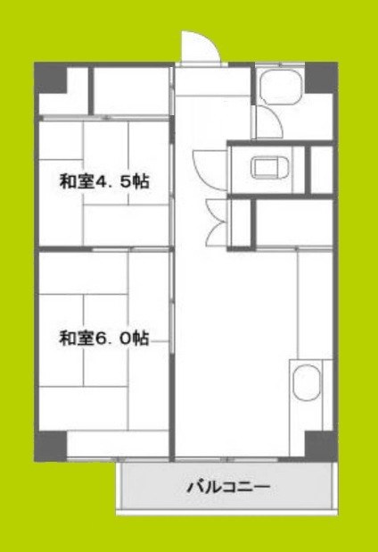市岡グランドビル　旧館 間取り