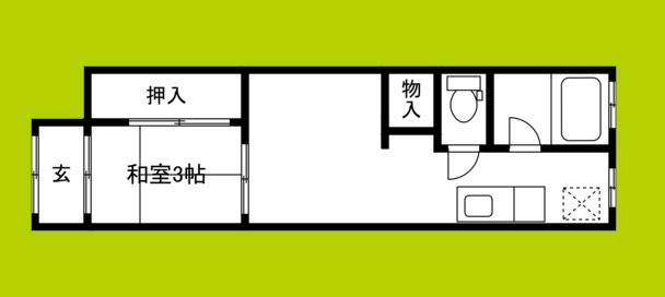 弁天2丁目貸家 間取り