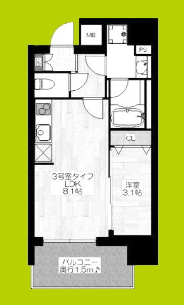 C.COLORⅢ 間取り