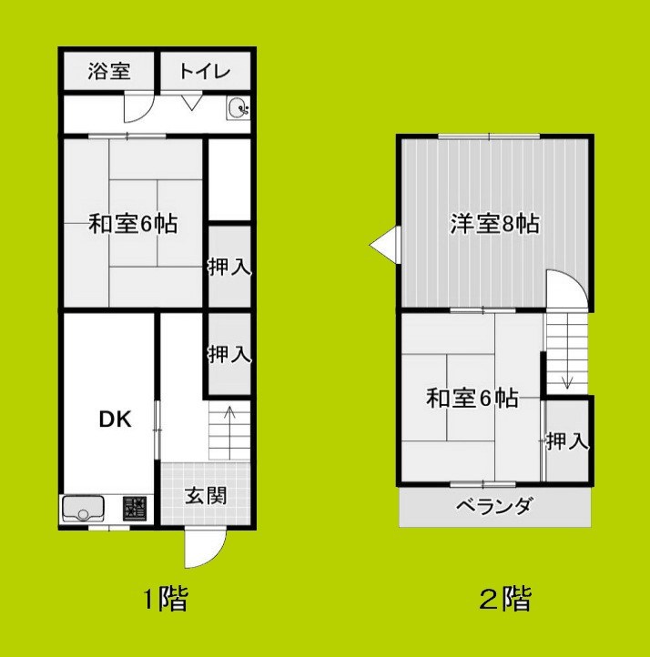 尾家貸家 間取り