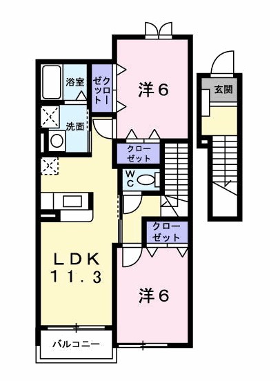 プリムローズＴ・Ｋ　Ａ 間取り